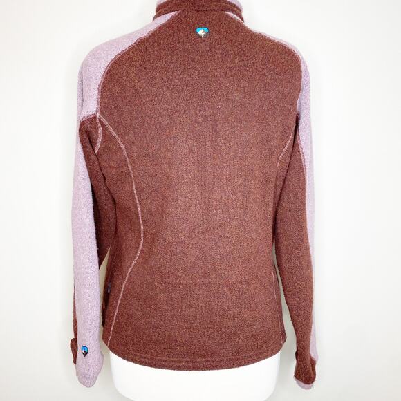Kuhl Alfpaca Pink Color Block Zip Up Hiking Sweatshirt Small - Picture 2 of 8